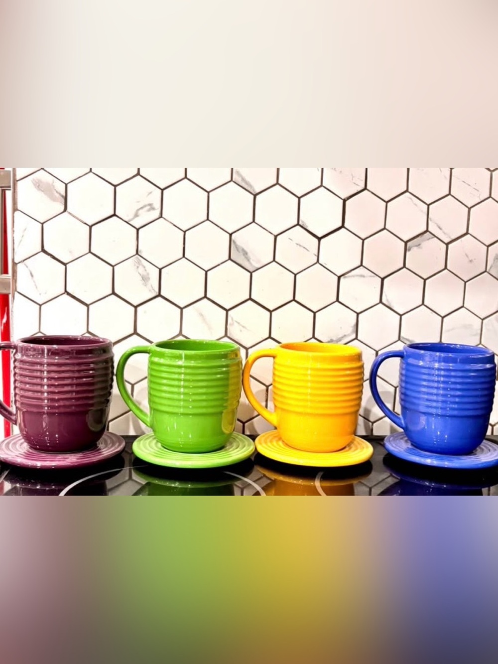 Boscoware vintage beehive mug multicoloured